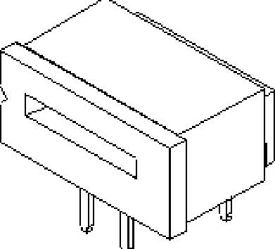 'Image of a toggle switch component with a rectangular housing and connection pins beneath, depicted in an isometric perspective.'