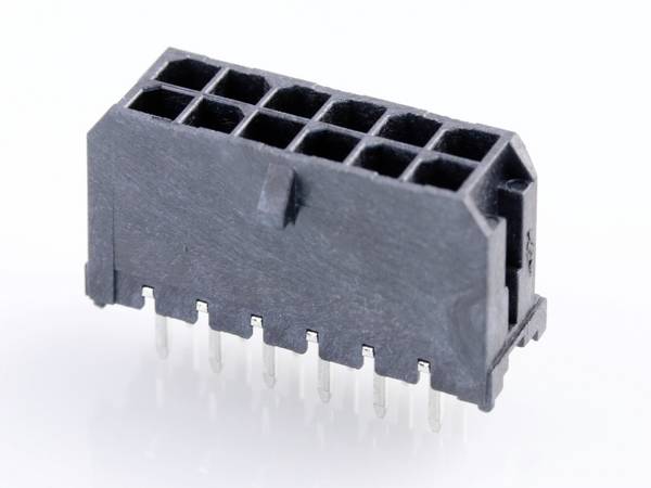Molex Built-in pin strip (standard) Total number of pins 12 Contact spacing: 3 mm 430451228 1 pc(s) Tray