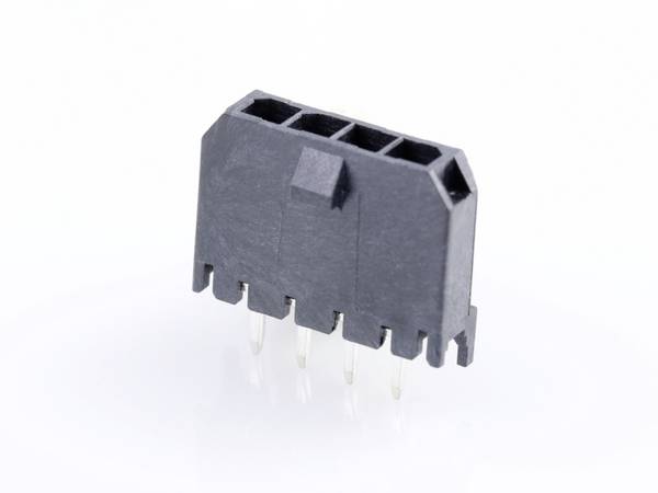 Molex Built-in pin strip (standard) Total number of pins 4 Contact spacing: 3 mm 436500428 1 pc(s) Tray