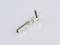 A single metal pin on a white background, potentially an electrical or electronic contact.