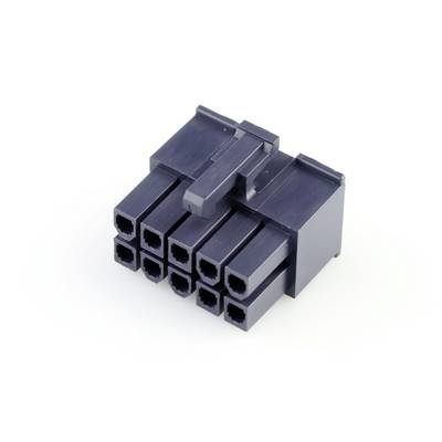 Black 12-pin power supply connector, commonly used in computers for powering graphics cards and motherboards.