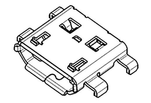 'Illustration of an electrical connector, with a rectangular housing and four mounting points.'