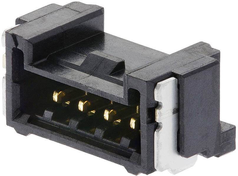 'S-Video connector in black with multiple gold contacts, suitable for audiovisual connections.'