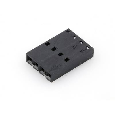 Black three-pin connector with labels 'G', 'VCC', and 'IN'. Commonly used in electronic circuits.