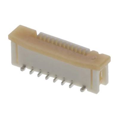8-pin FPC connector in beige and white.