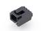 A black, rectangular electronic plug with multiple pins, suitable for PCB mounting in electronic devices.