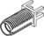 A technical drawing shows a cylindrical screw with threading and a rectangular head. It could be used in mechanical engineering plans.