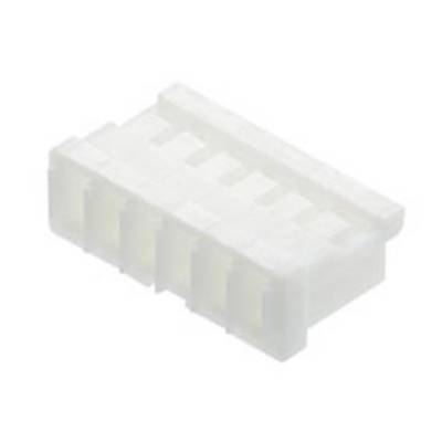 A white, rectangular plastic plug with multiple sockets, used for electronic connections.