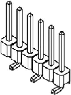 A diagram shows a series of five vertical pins standing parallel to each other, with attachments at the base.