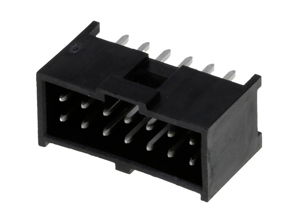 Molex 901301114 Pin strip + locking mechanism Contact spacing: 2.54 mm Total number of pins: 14 No. of rows: 2 1 pc(s) Tray