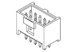 Molex 901301212 Pin strip + locking mechanism Contact spacing: 2.54 mm Total number of pins: 12 No. of rows: 2 1 pc(s) Tray