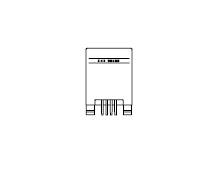 Here is the translation in British English:<br><br>It is a technical diagram of a microcontroller with six connections and the inscription 'R.S. MICON'.