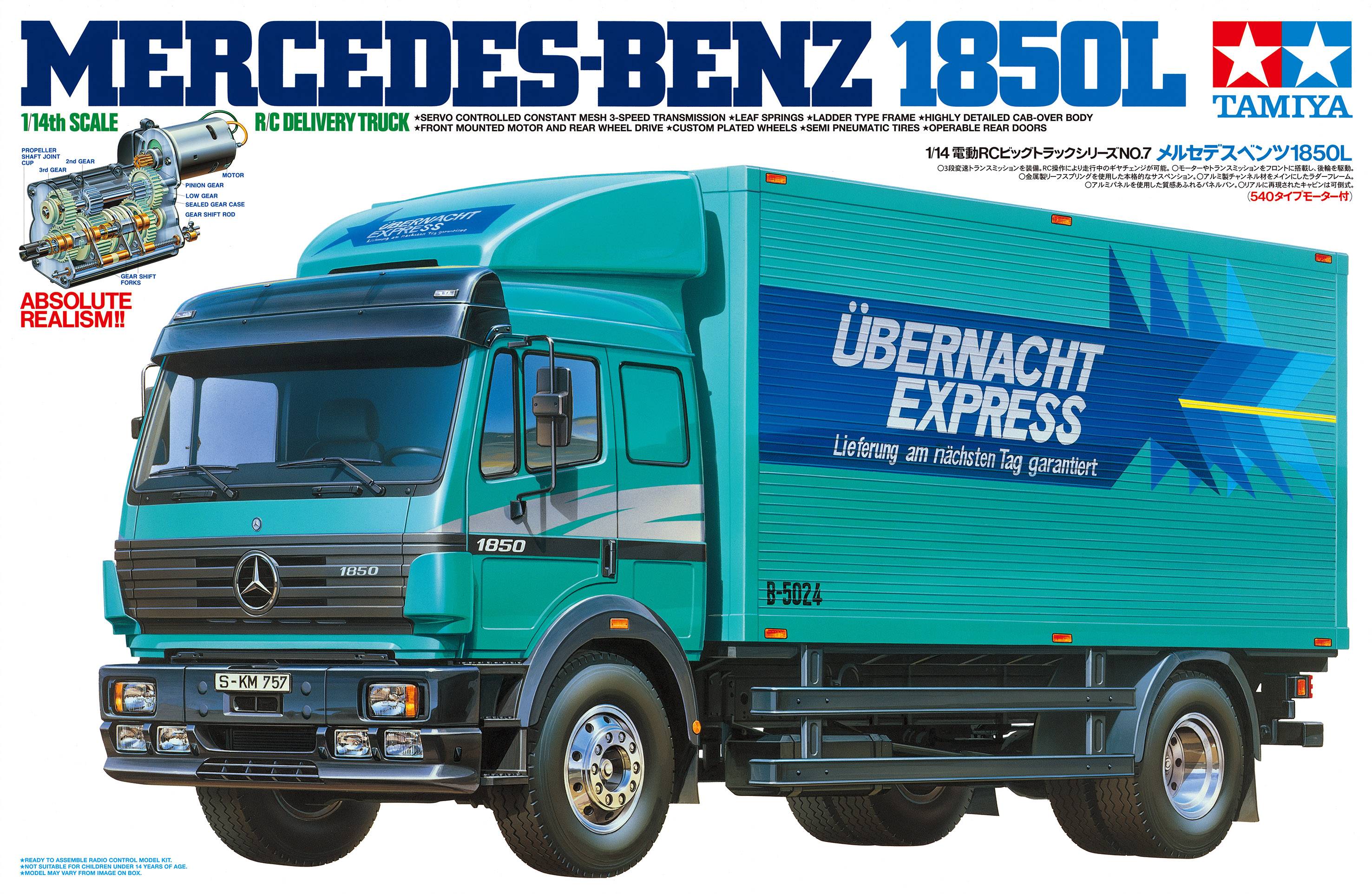 Tamiya 300156307 Mercedes-Benz 1850L Ü 