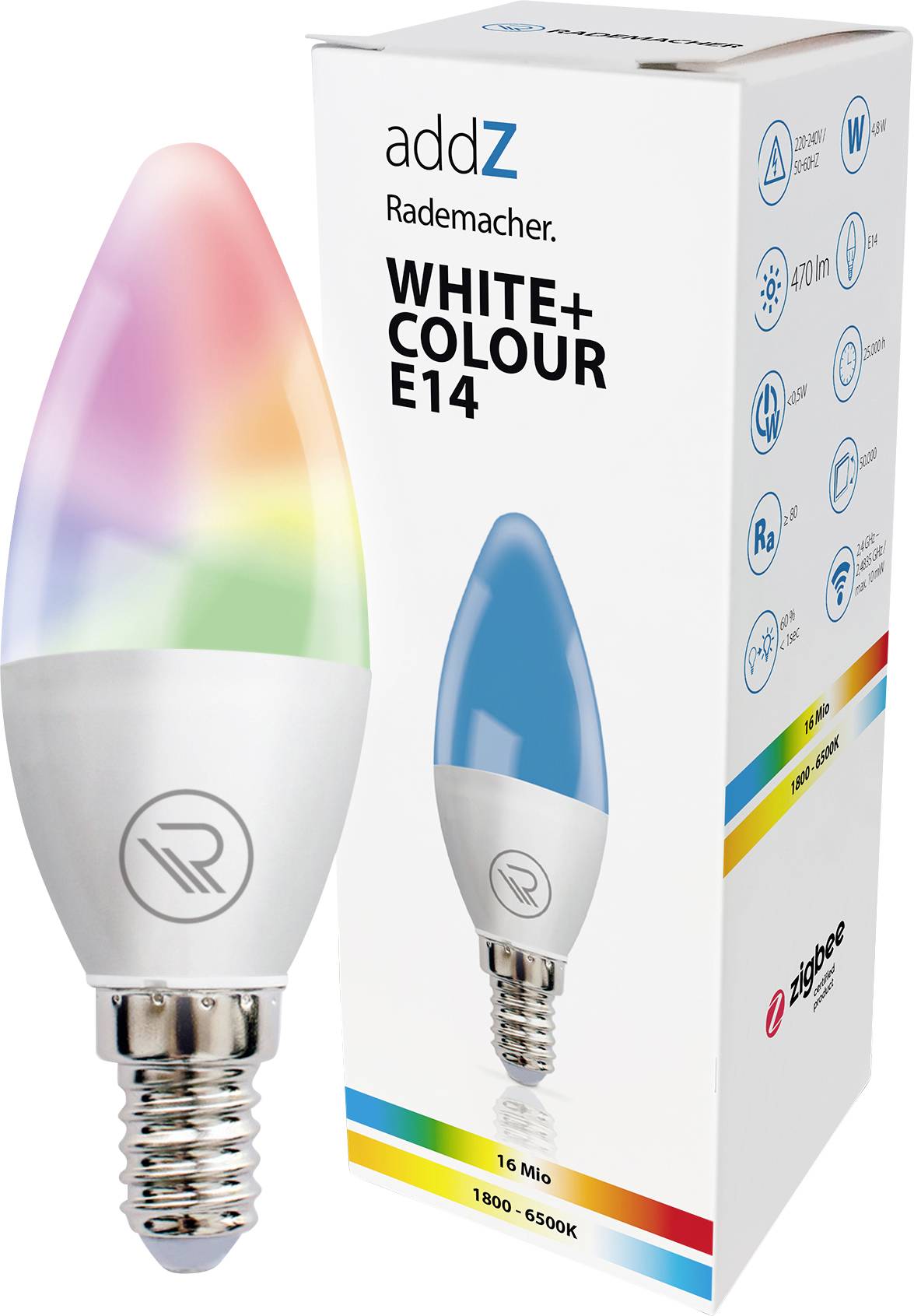 Rademacher 35144001 8437- addZ White + Colour E14 LED - Zigbee LED light bulb EEC: F (A - G)-5
