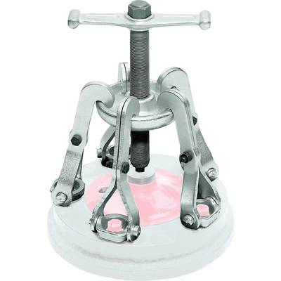 Injection Pump Puller with three adjustable clamps and a central screw for secure removal of injection pumps.<br><br>Note: This translation is already very close to the original German text, with standard British English terminology used.