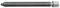 A cylindrical, grooved metal bolt with a thread and a nut-like base on the right side.