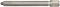 A long, silver cylinder with a ribbed pattern and a screw thread at the right-hand end. Designed for mechanical connection.
