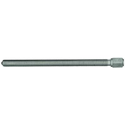 A long, metallic hexagonal bolt with continuous thread. It is used in technical and mechanical applications.