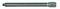 A long, ridged metal cylinder with a hexagonal nut at one end. Could serve as a component for mechanical constructions.