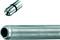 Metal tube with a grooved surface and rounded end, containing a smooth ball similar to a ball bearing.