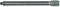 A long, grey threaded rod with a hexagonal head at the right-hand end.