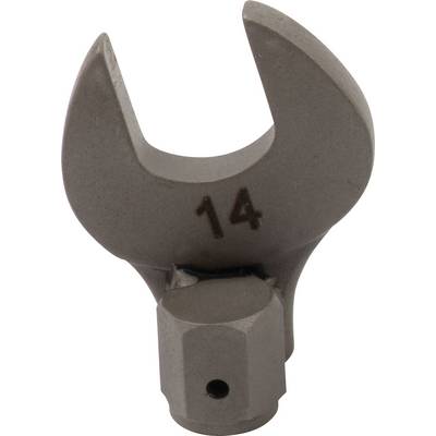 14mm spanner attachment, grey in colour, made of metal.