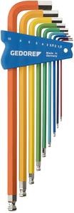 Gedore H 42 CKEL-09 Allen Allen key set 1.5 mm, 2 mm, 2.5 mm, 3 mm, 4 mm, 5 mm, 10 mm