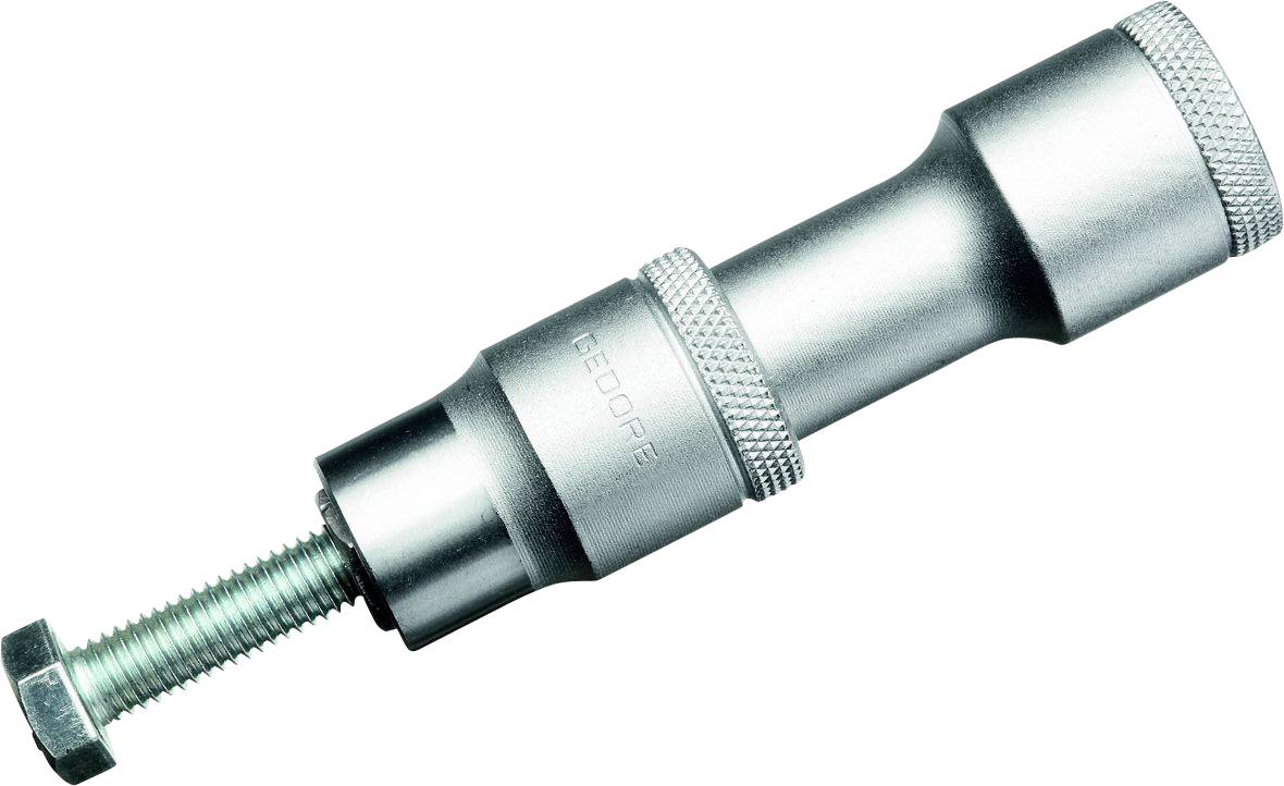 Silver precision screwdriver with knurled handles and a bulbous shaft, suitable for loosening tight screws.