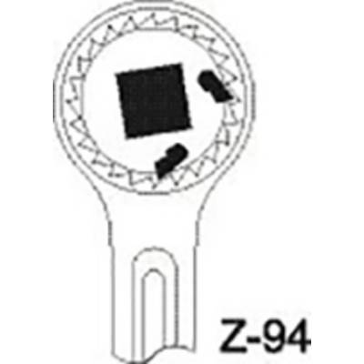 Sketch of a tool with a hexagonal insert, partially obscured by a square and a small triangular symbol, labelled 'Z-94'.