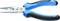 A blue and black pointed pliers with a long, narrow gripper. The handle is ergonomically designed for better handling.