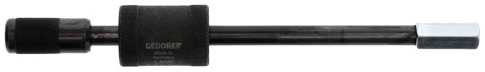 A metal puller tool comprising a long cylindrical body with ends of different shapes.