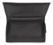 Black, open case, empty. It has a rectangular shape and a zip on the side. Suitable for writing or cosmetic items.