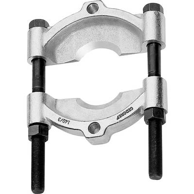 Metal puller with two screws, suitable for removing tightly fitted parts from shafts or axles.