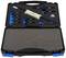Tool case with various screwdrivers and tools in a foam insert, opened to view the contents.
