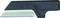 Black, rectangular tool with a sharp, trapezoid-shaped blade, presumably a box cutter.