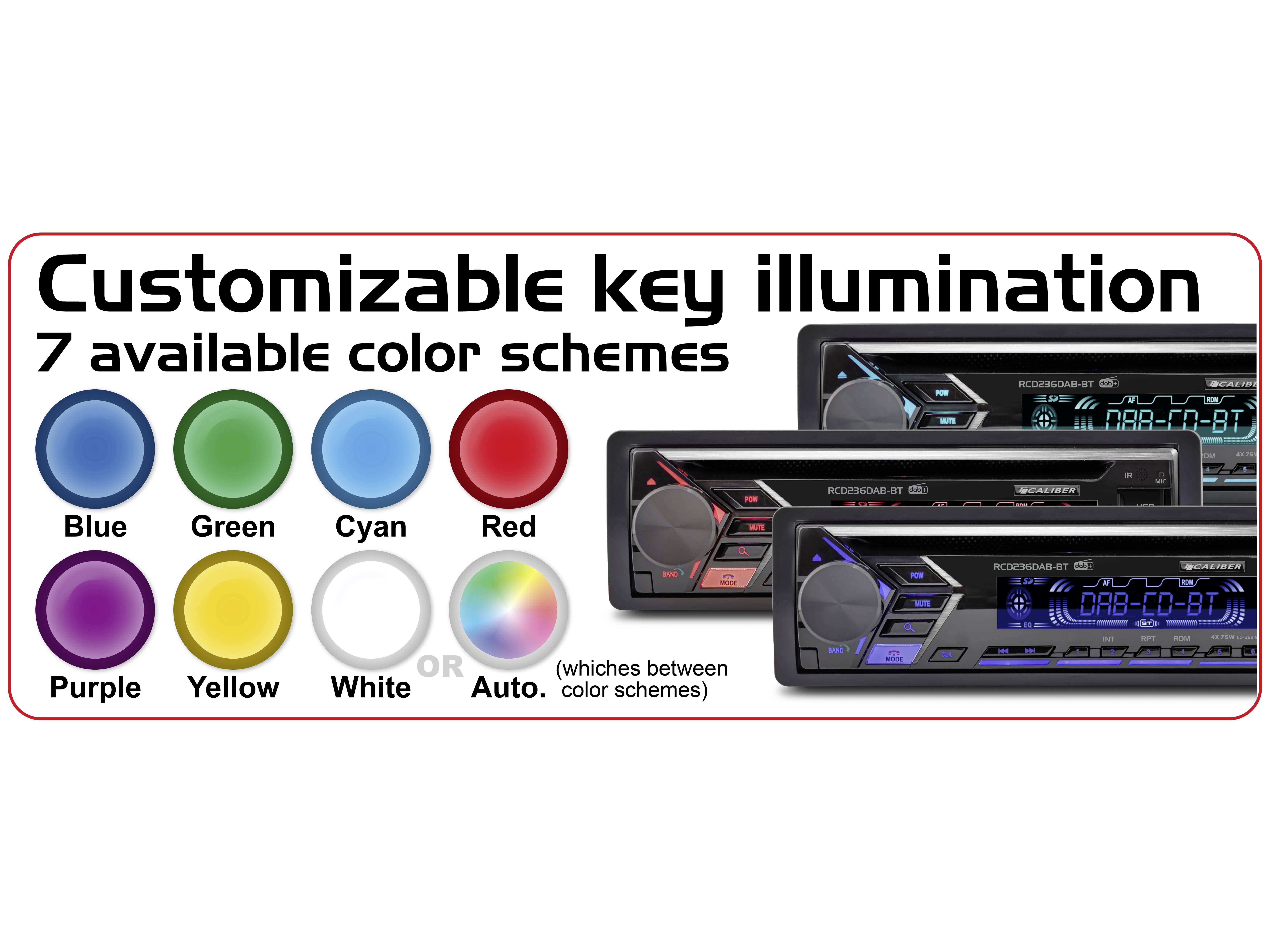 Caliber RCD236DAB-BT Car stereo Bluetooth handsfree set, DAB+ tuner, incl. DAB antenna-5