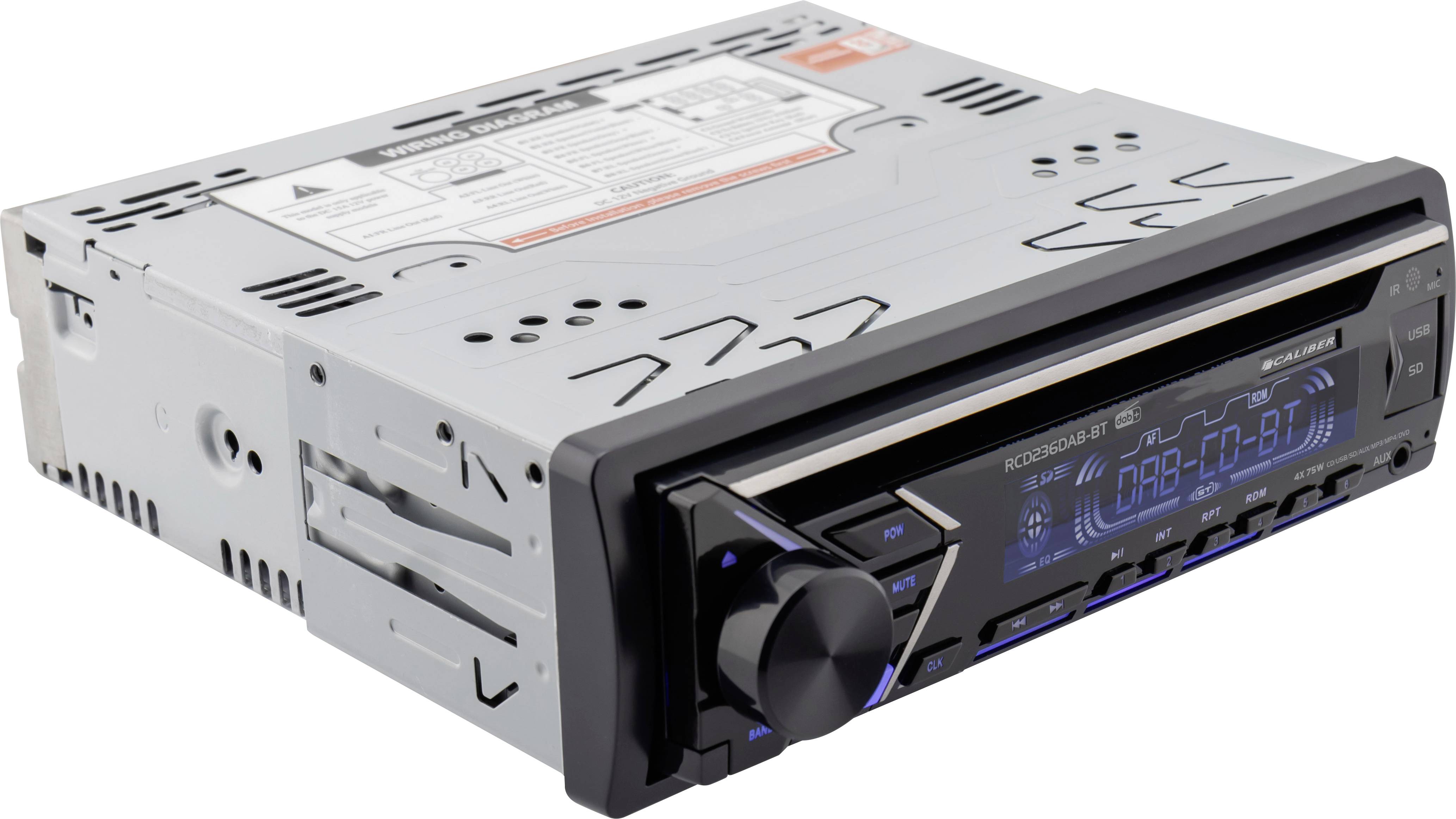 Caliber RCD236DAB-BT Car stereo Bluetooth handsfree set, DAB+ tuner, incl. DAB antenna-2