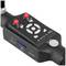 Device for video and audio capture with control buttons, including red buttons for microphone and DVR, along with sockets for video output and headphones.