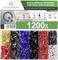 'Quadrios Cord End Sleeve Assortment 1200 Pieces, DIN Colour Code, with Colour-Coded Sleeves and Size Indications, 1200-Piece Set.'