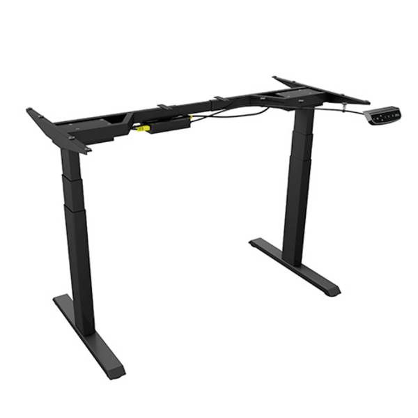 ICY BOX Office desk frame (sitting/standing) Electric height adjustment Height range: 62 up to 1.28 m (W x H x D) 104.7 x 66 x 30 cm Black IB-EW206B-T 60867