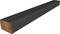 Black soundbar with wooden sides, sleek design. Suitable for home cinema and TV audio. Top panel with control buttons.
