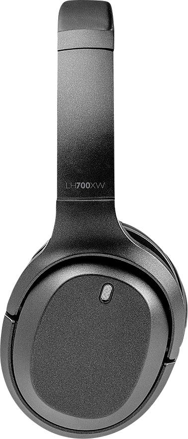 LINDY LH700XW Over-ear headphones Cordless (1075099) Black Noise cancelling Headset, Volume control, Tiltable ear pads-1