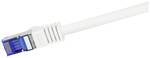 Patch cable UltraFlex, Cat. 6A, S/FTP, white, 1 m.