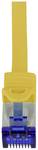 Patch cable UltraFlex, Cat. 6A, S/FTP, yellow, 5 m.