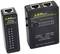 LAN cable tester with main device on the right and terminator on the left. Main device displays mode and pin output. Used for network cabling tests.