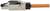 'Shielded RJ45 plug with orange cable'