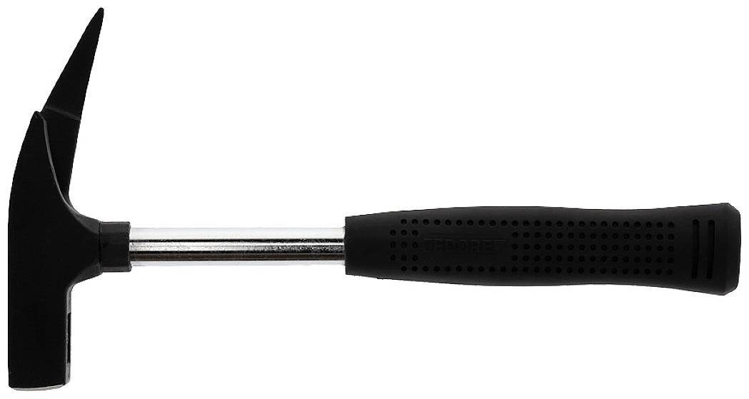 A black hammer with a pointed end and a flat head, suitable for carpentry and DIY projects.