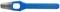 Blue 8 mm punch chisel with metal tip and round handle, suitable for leather and fabric work.