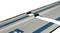 A connecting piece seamlessly joins two aluminium guide rails together.
