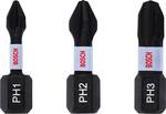 Impact Control PH screwdriver bits, 3‑part